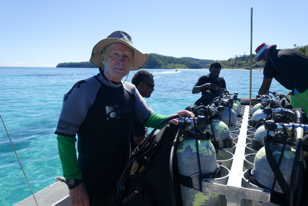 Diving the reef