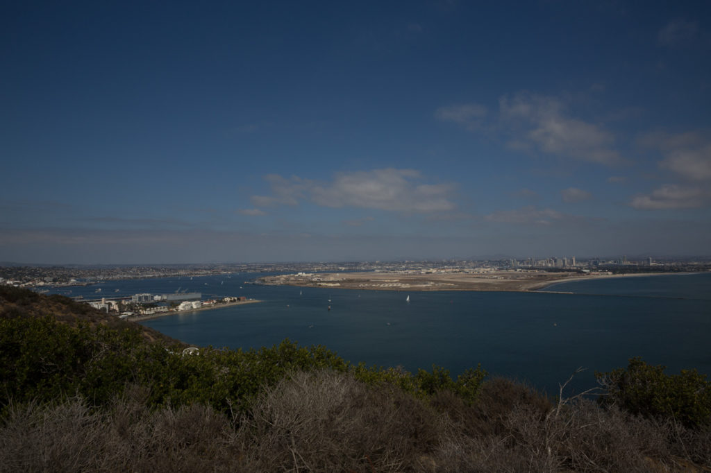 view of San Diego from Cabrillo monument