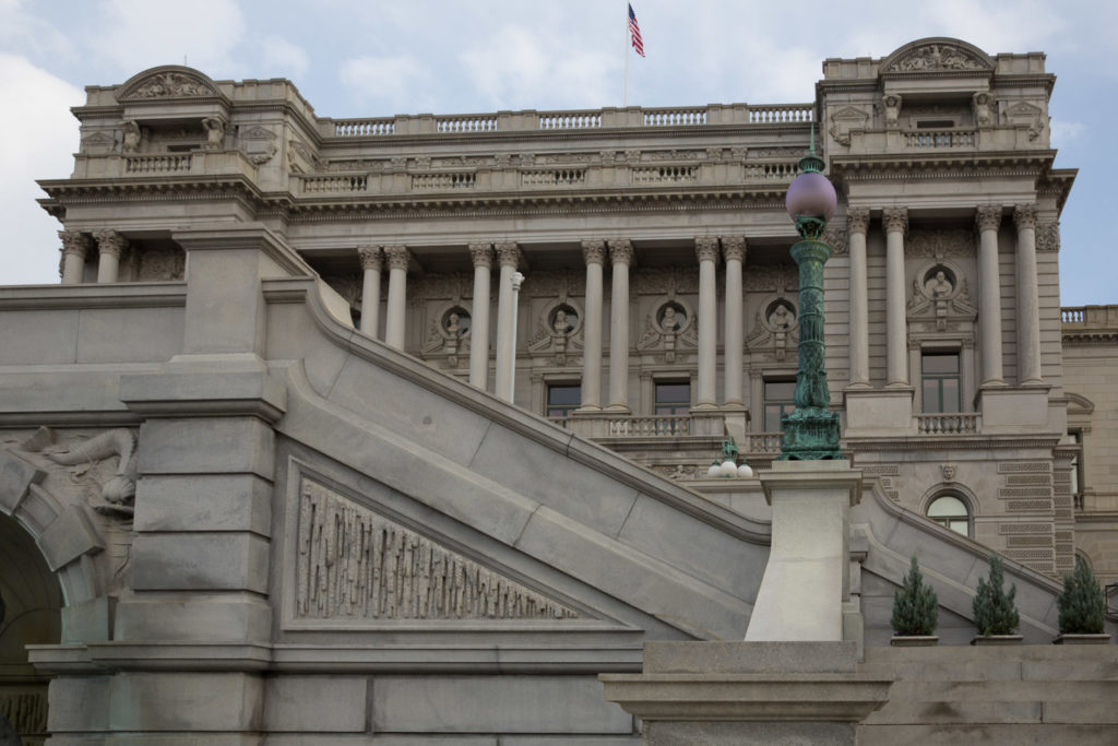 Senate and House of Representatives located at the side of Capitol dome