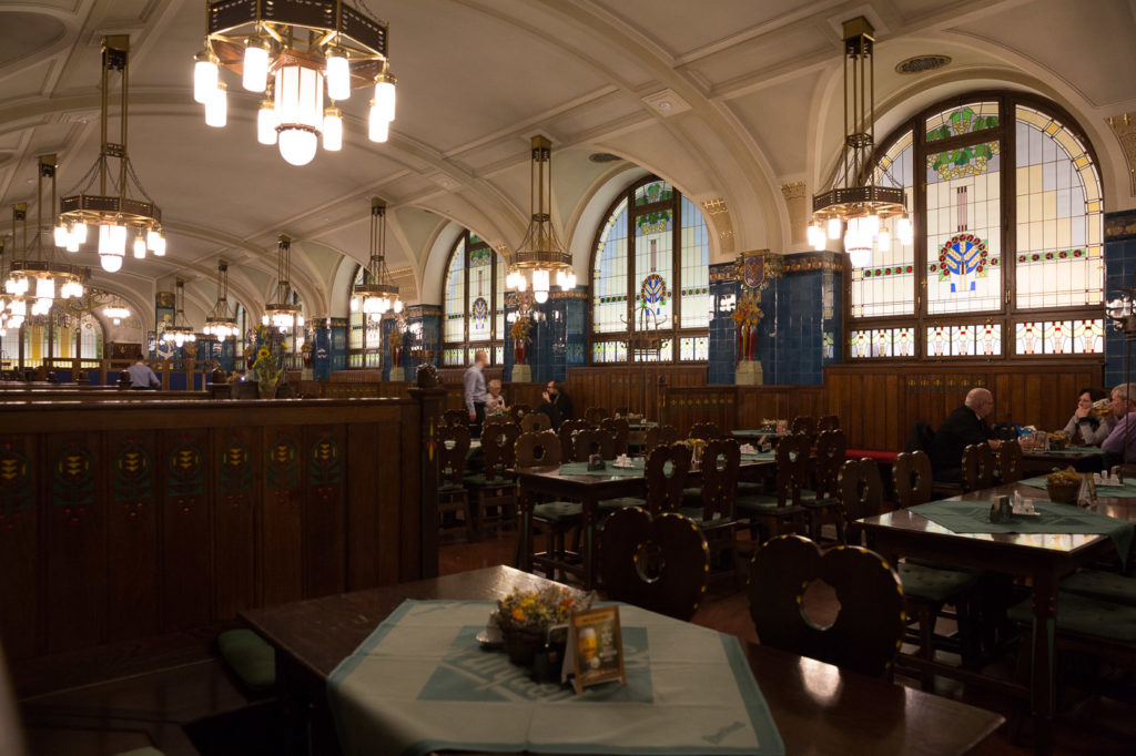 Typical Czech beer hall